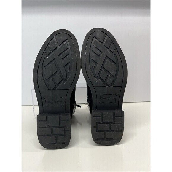 Franco Sarto Bealy Womens Leather Almond Toe Ankle Boots Black 10M - Picture 6 of 10